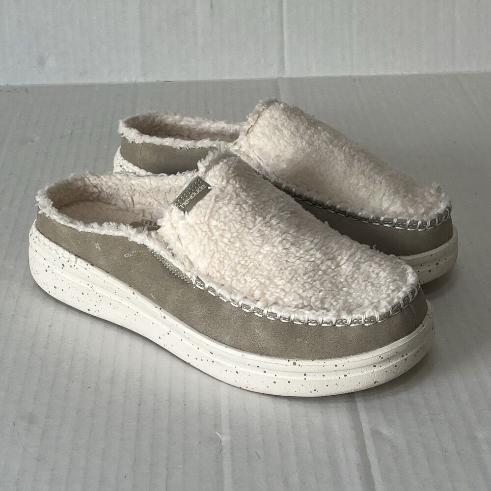 Hey Dude Lexi Rise Cozy Mule Slippers Womens Size 8 Comfort Lightweight Fleece